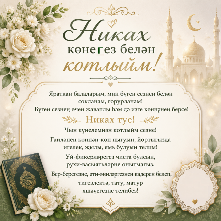 Никахыгыз котлы булсын